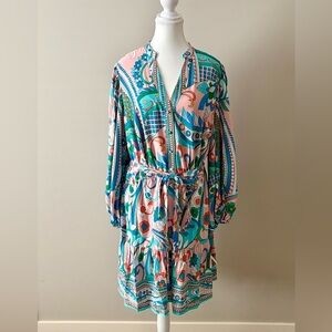 Adrianna Papell Multicolor Printed Dress - Size 16W